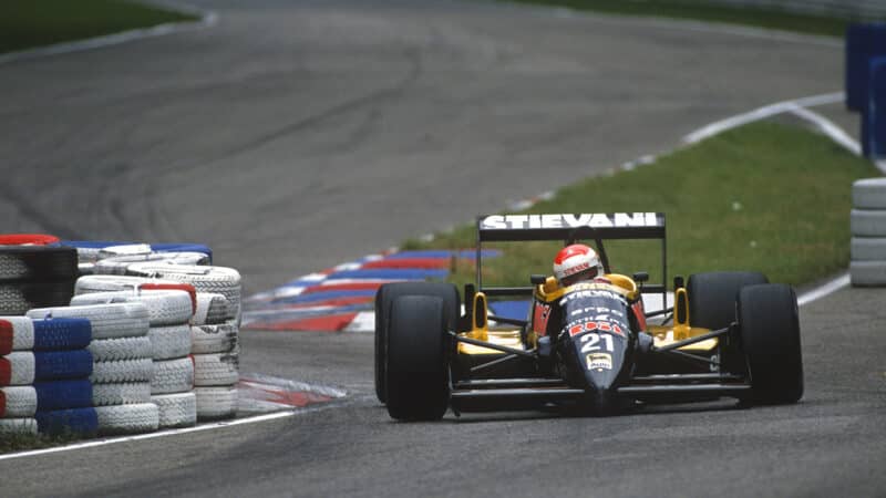 Nicola Larini in Osella F1 car in 1988