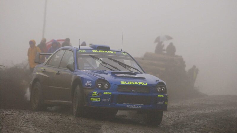 Richard Burns’ in 2001 driving the Subaru
