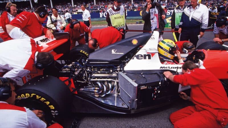 Silverstone, 1993, Senna engine