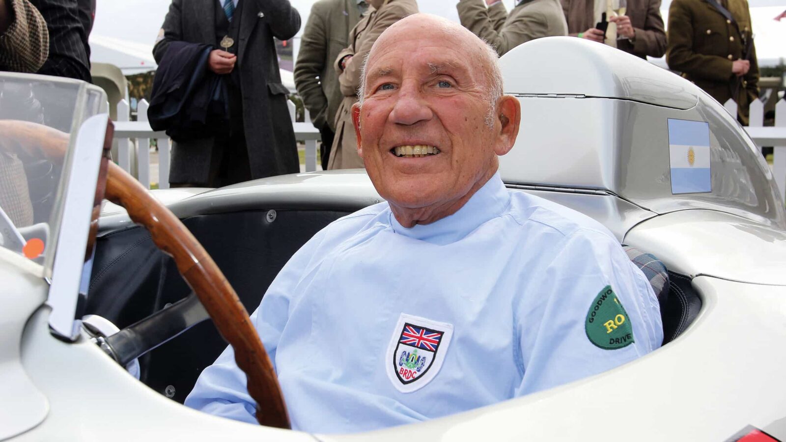 Sir Stirling Moss OBE at Westminster Abbey