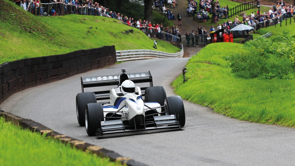 Alex Summers is alone among the British Hillclimb Championship front-runners to drive a DJ Firestorm. He scored a run-off win here at Shelsley Walsh last August