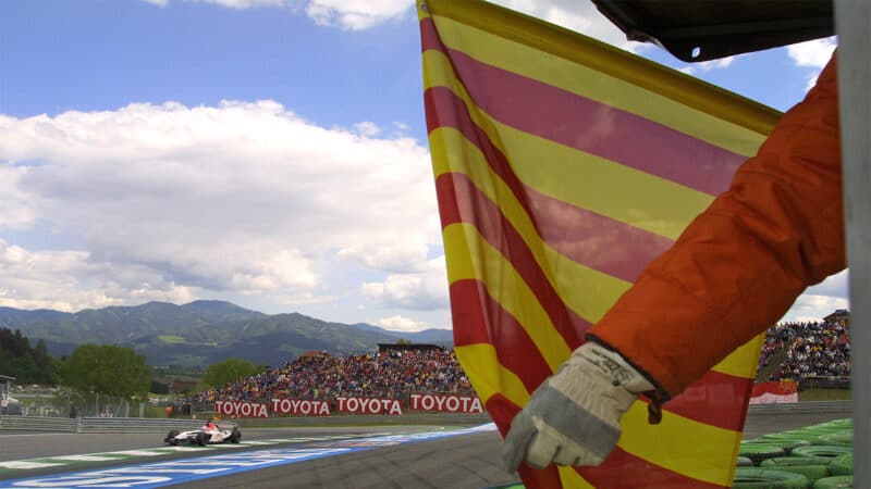 Red and yellow flag