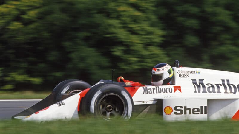 Stefan Johansson would never win an F1 race but with McLaren in 1987, driving the MP4/3, there were plenty of podiums