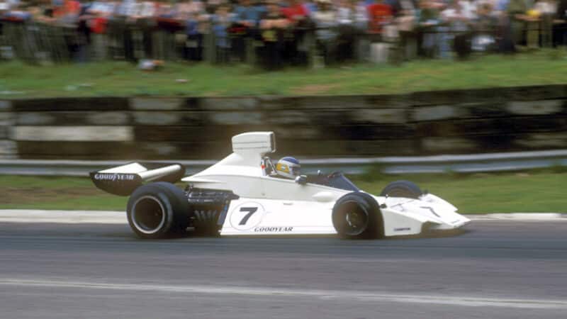 Brabham of Carlos Reutemann in 1974 Spanish Grand Prix
