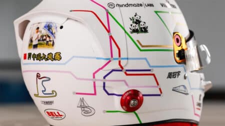 From pandas to tube lines: F1 drivers’ helmet designs for 2024 Chinese GP