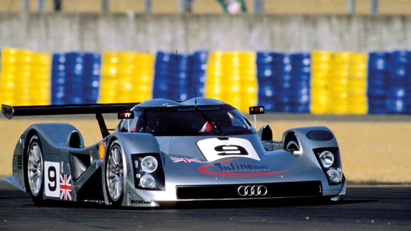 driving for Audi at Le Mans, 1999