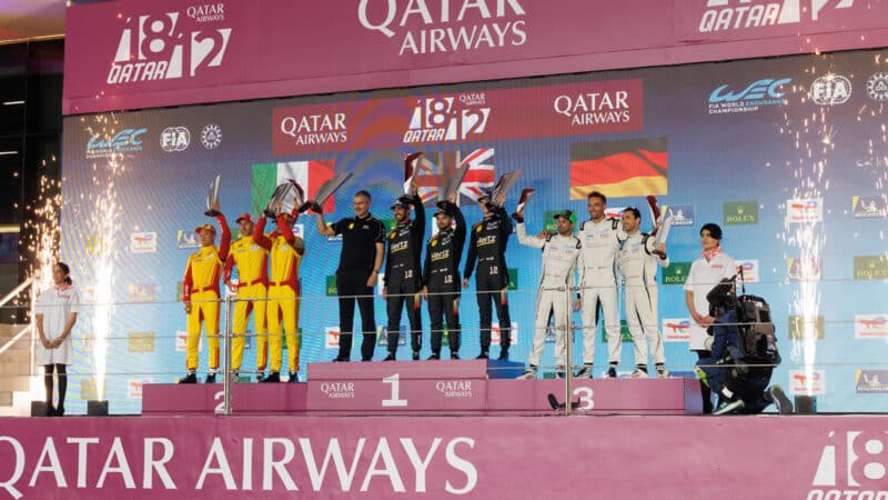 Qatar podium top step for Hypercar teams World Cup win