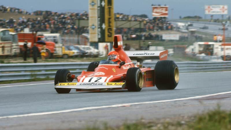 Ferrari 312 B3 of Niki Lauda in 1974 Spanish Grand Prix