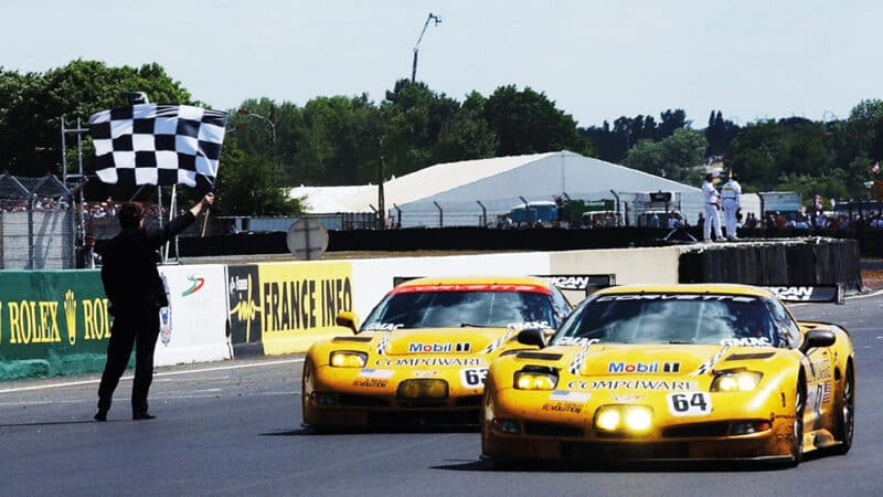 class win at Le Mans in 2004 with a Corvette C5R (No64