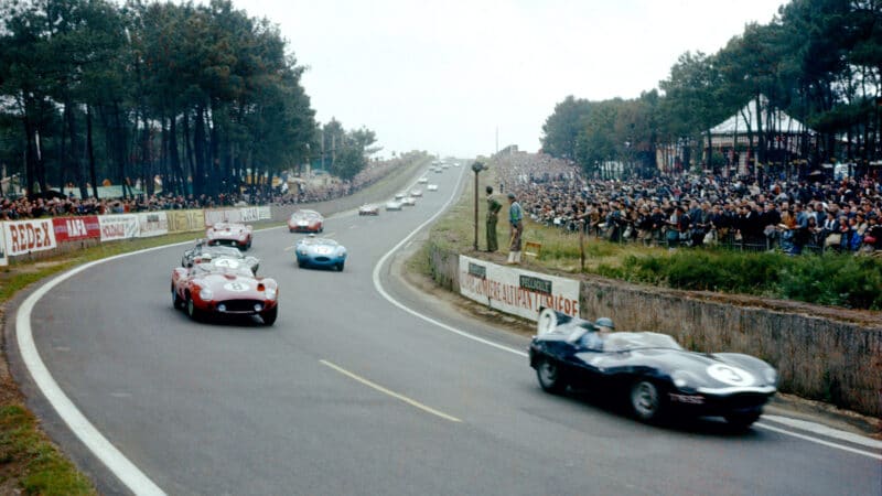 Jaguar’s competition department may have gone, but Ecurie Ecosse kept on winning anyway. This is Ron Flockhart and Bueb on their way to victory in 1957