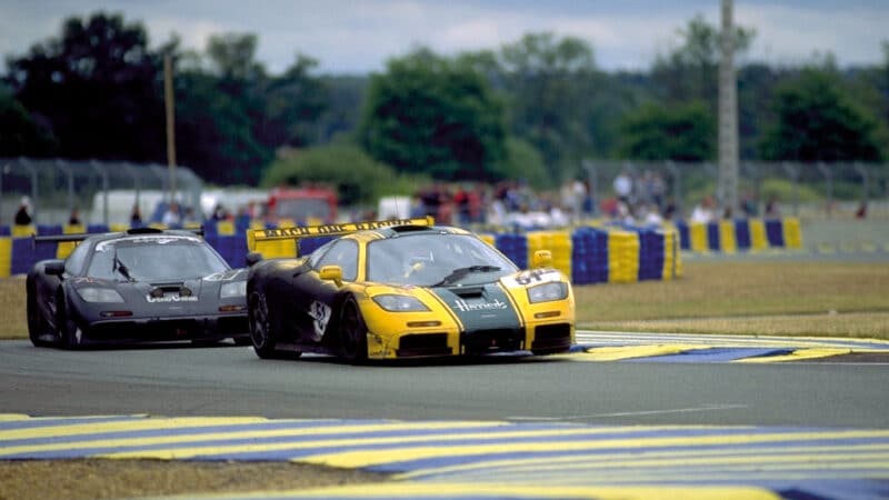 The Harrods-backed car of the Bells and Andy Wallace looked on for the win before clutch trouble. They still finished third