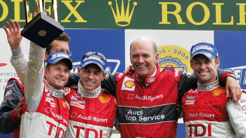 Despite being over five seconds off Peugeot in qualifying, Audi triumphed in 2008