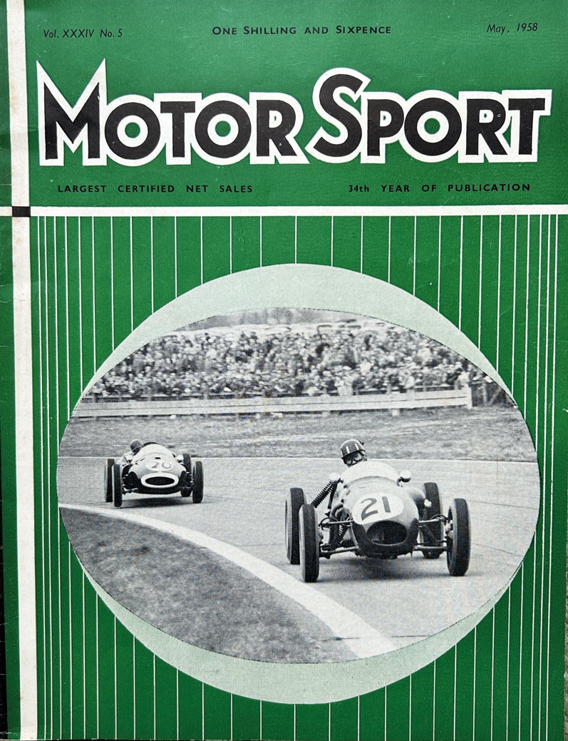 “A duel that enlivened The Goodwood Easter meeting...” we said in May 1958. Hill in 353 leads Brabham’s Cooper