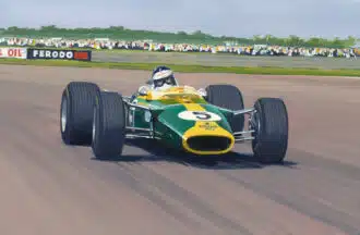 Product image for Jim Clark | Lotus 49 | British Grand Prix | 1967 | Martin Tomlinson | Limited Edition