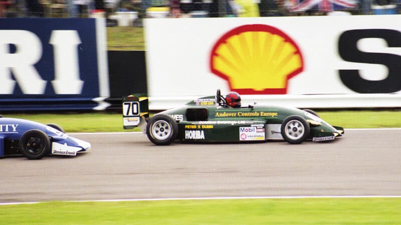 On the up: second place in the 1992 Formula Vauxhall Lotus series led to an F3 move