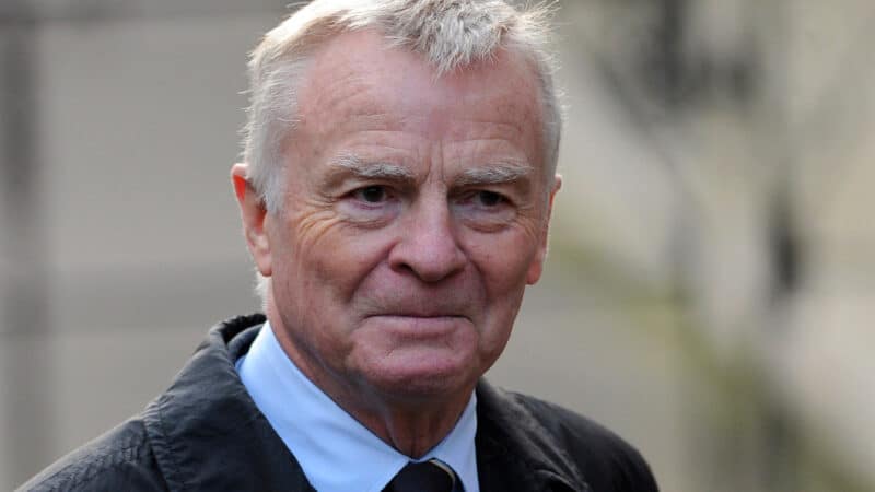 Max Mosley F1 boss