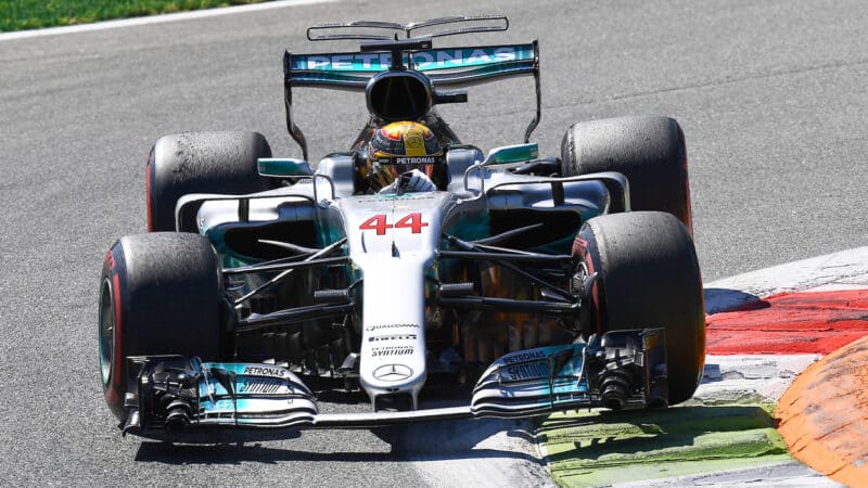 Mercedes of Lewis Hamilton in 2017 Italian Grand Prix