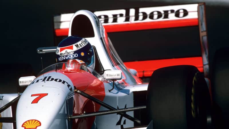 Mika Hakkinen McLaren 1993 Portuguese GP