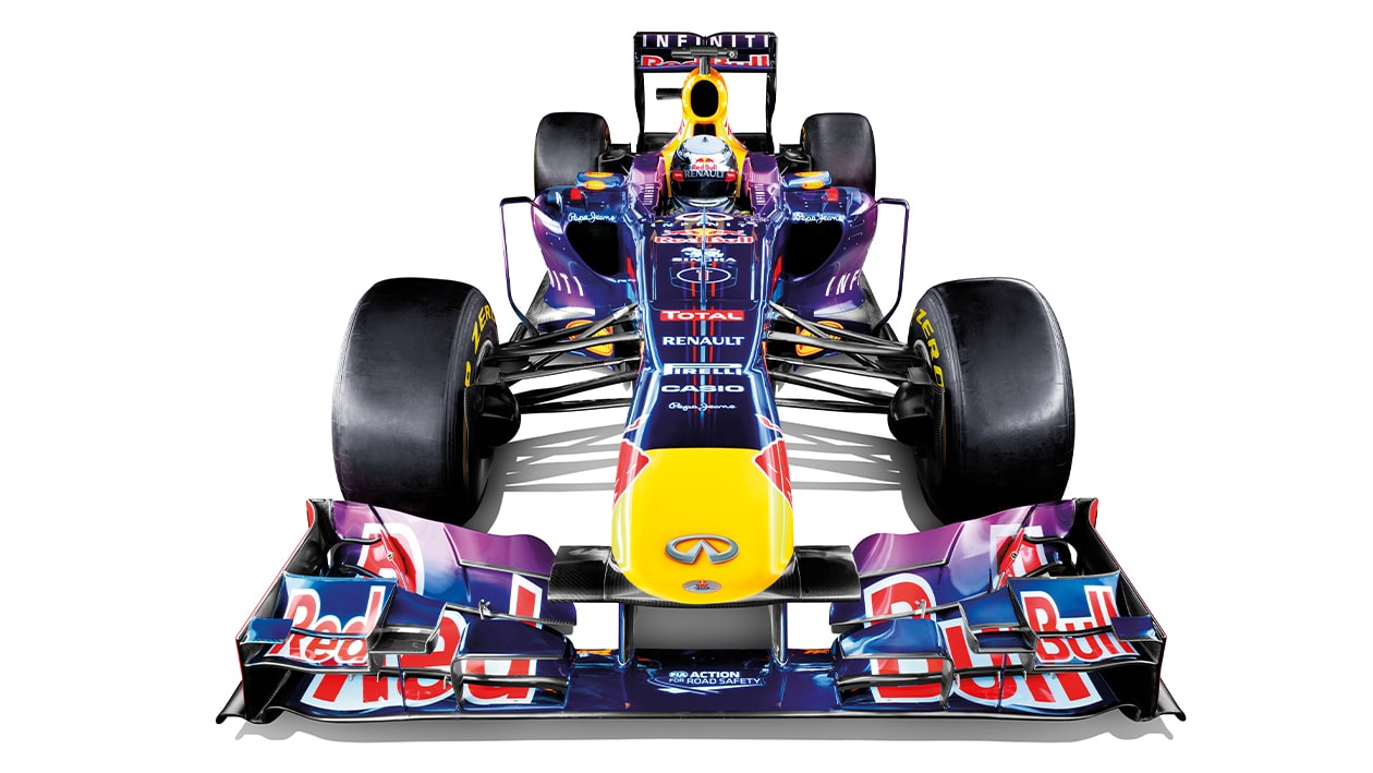 Red Bull RB9 front studio picture