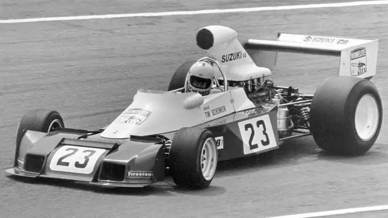 Trojan F1 car of Tim Schenken in 1974 Spanish Grand Prix
