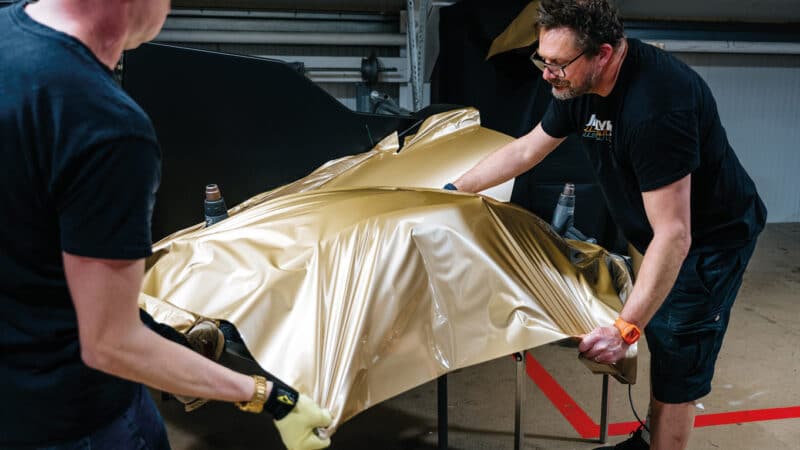 applying the trademark gold livery