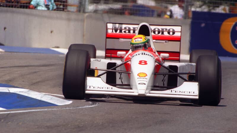 Ayrton Senan McLaren 1993 Australian GP Adelaide