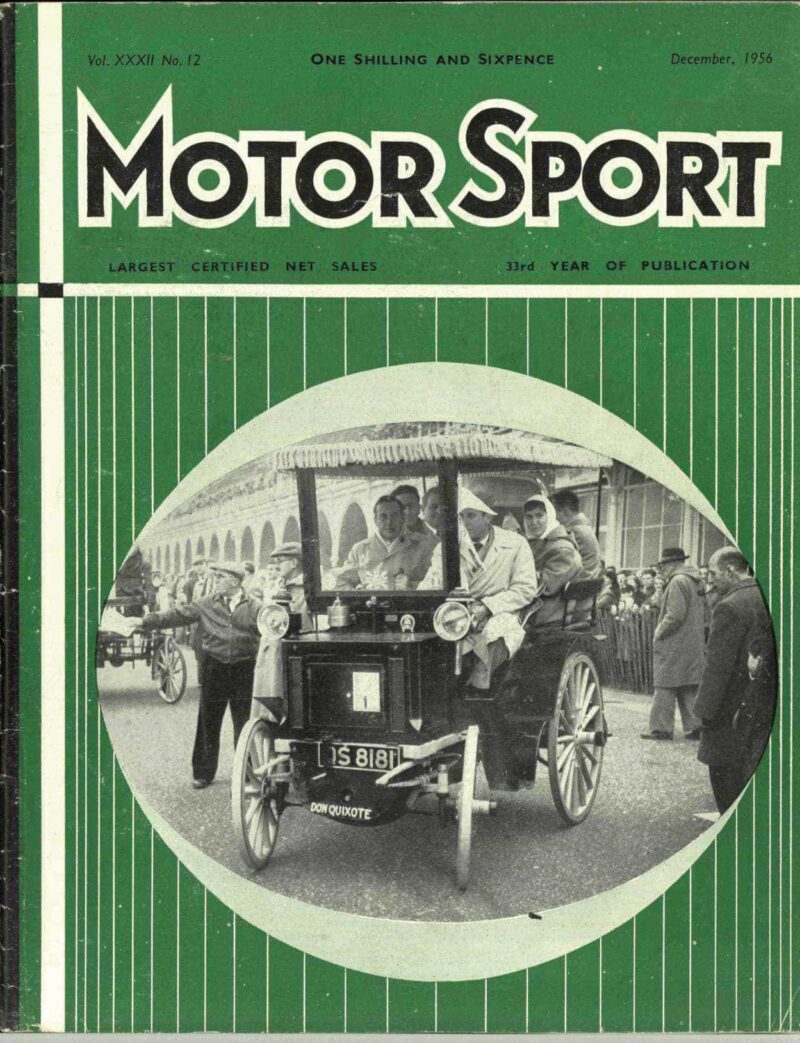 Motor Sport Magazine December 1956 cover