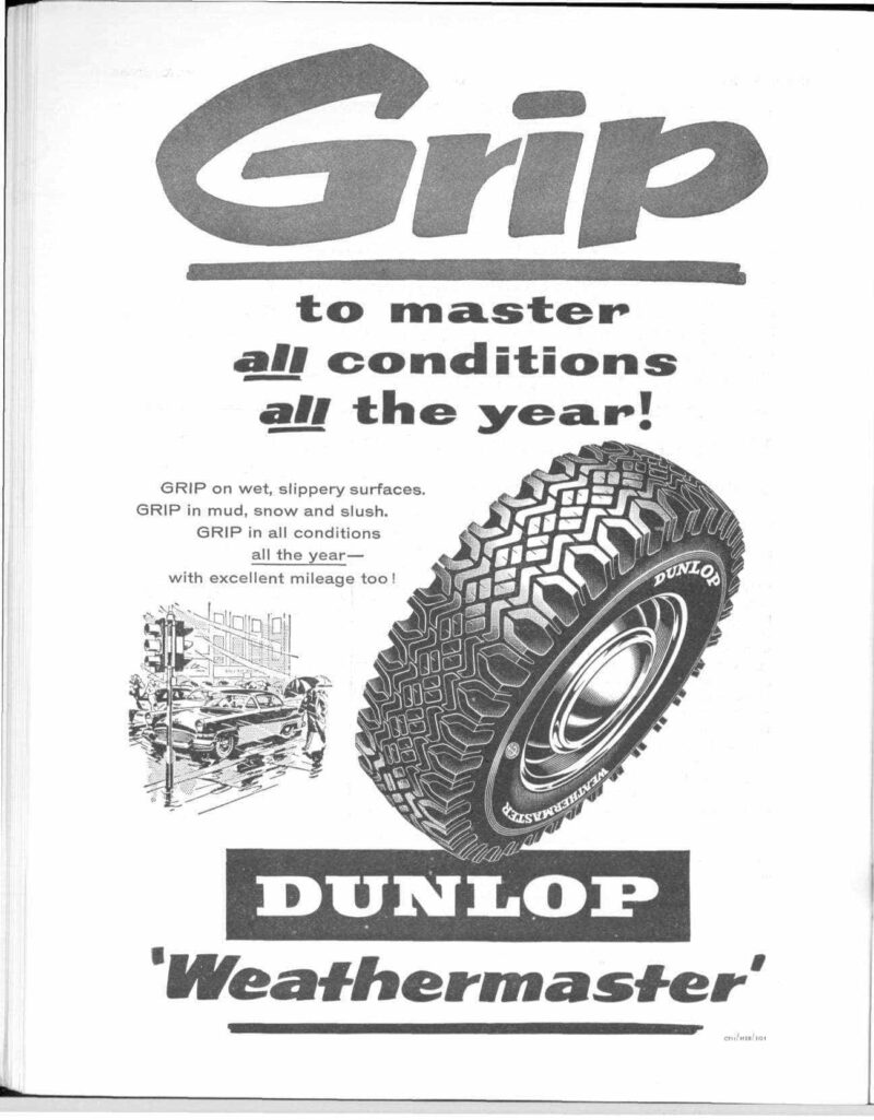 Motor Sport Magazine February 1959 Dunlop