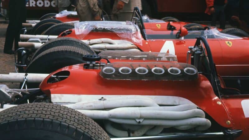 Ferraris at Monza, 1964