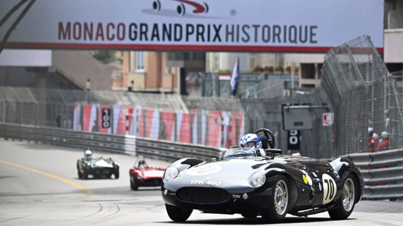 Fred Wakeman leads sports car race in 2024 Historic Monaco GP
