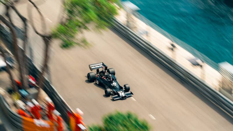 Jean-Denis Deletraz in Shadow DN3 at 2024 Historic Monaco GP