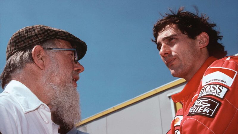 Jenks and Ayrton Senna