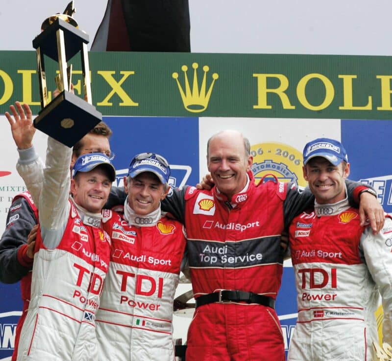McNish, Dindo Capello, Wolfgang Ullrich and Tom Kristensen