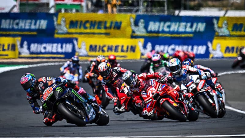 MotoGP pack at Le Mans in 2024 Franch Grand Prix