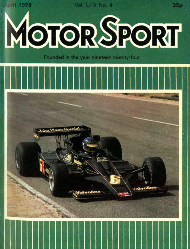 Motor Sport Magazine-April-1978