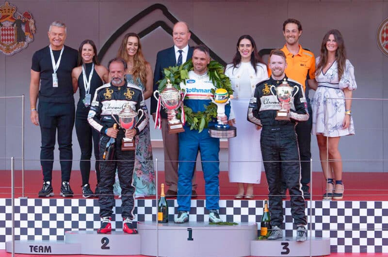 Podium after Race G in 2024 Historic Monaco GP
