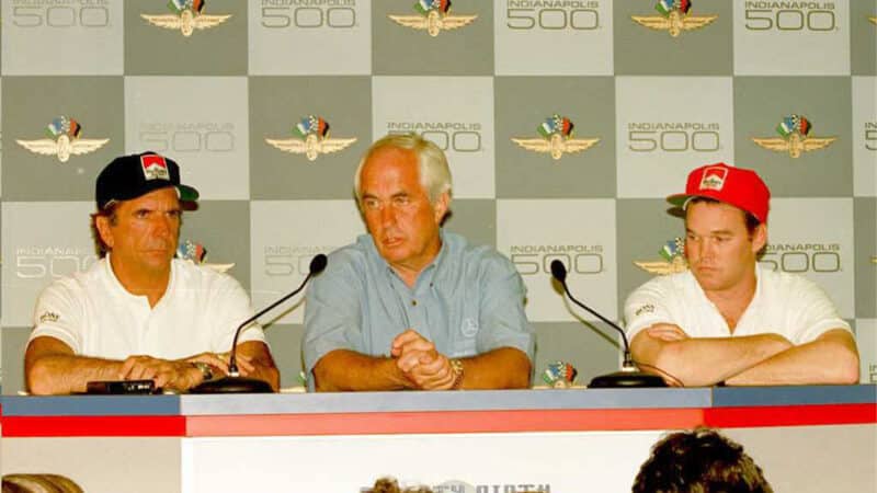 Roger Penske Emerson Fittipaldi Al Unser Jr 1995 Indianapolis 500