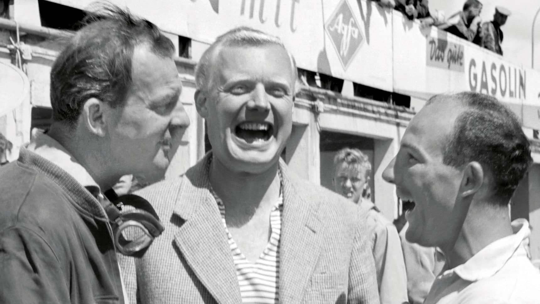 Stirling Moss with Mike Hawthorn