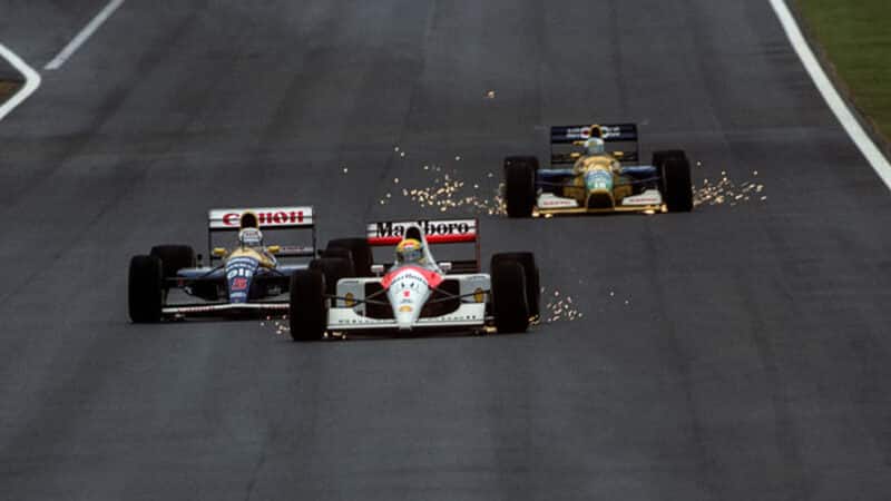 1991 Spanish GP Nigel Mansell Williams Ayrton Senna McLaren