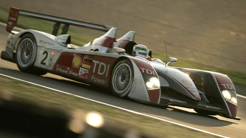 Allan McNIsh testing Audi R10 Le Mans 2006