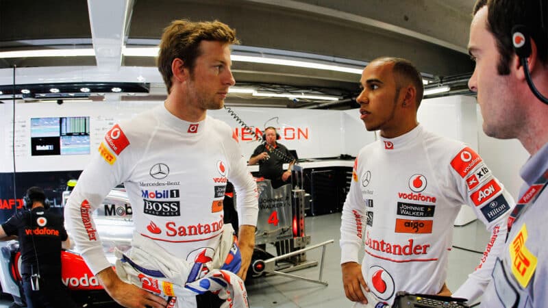 Jenson Button Lewis Hamilton 2011 Canadian Grand Prix