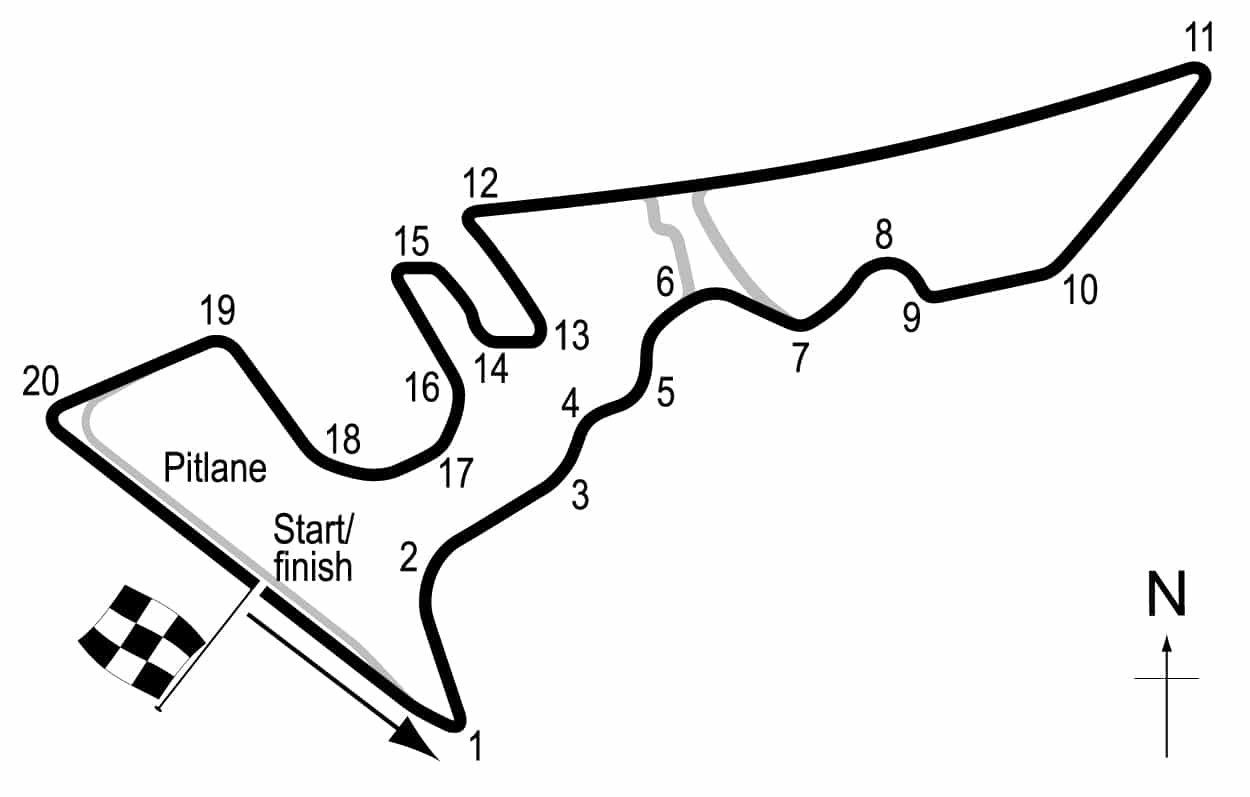 COTA circuit map