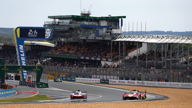 First corner at Le Mans