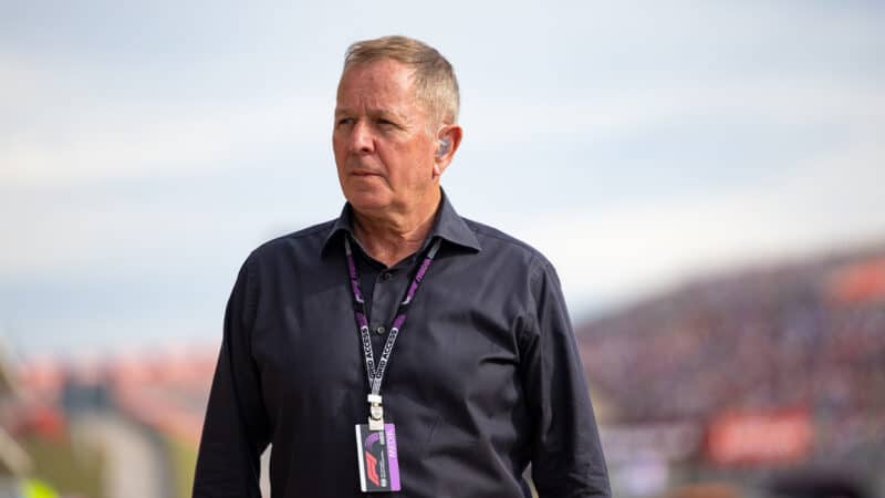 Martin Brundle on the grid at the 2023 US Grand Prix