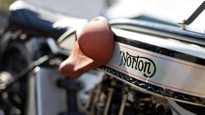 Norton logo on bike