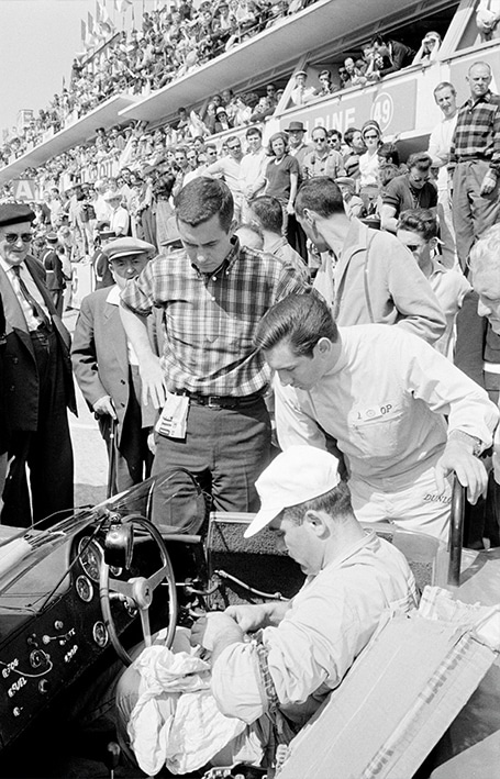 Roger Penske and Pedro Rodriguez at Le Mans in 1963