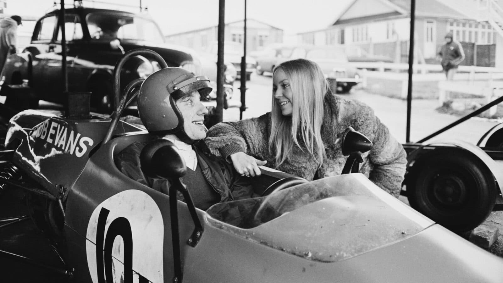 Annie – here with Evans at Brands in 1969