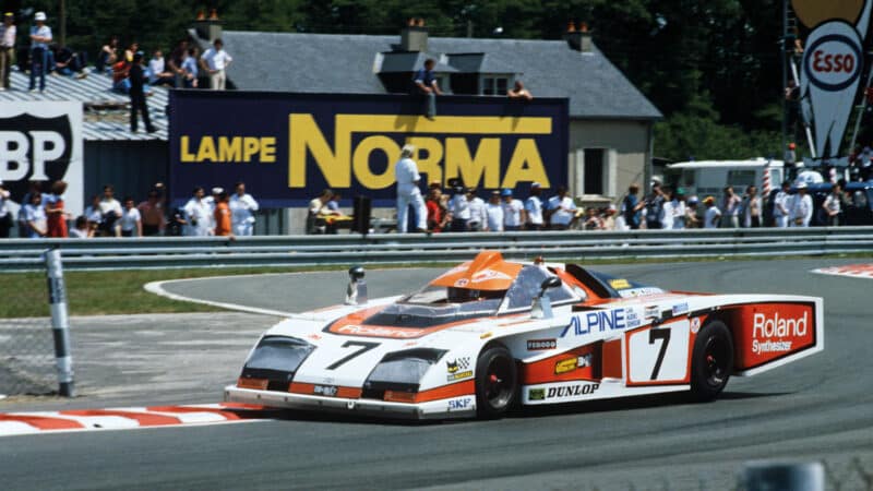 Evans shared driving duties of this Dome Zero with Tony Trimmer at Le Mans in 1979
