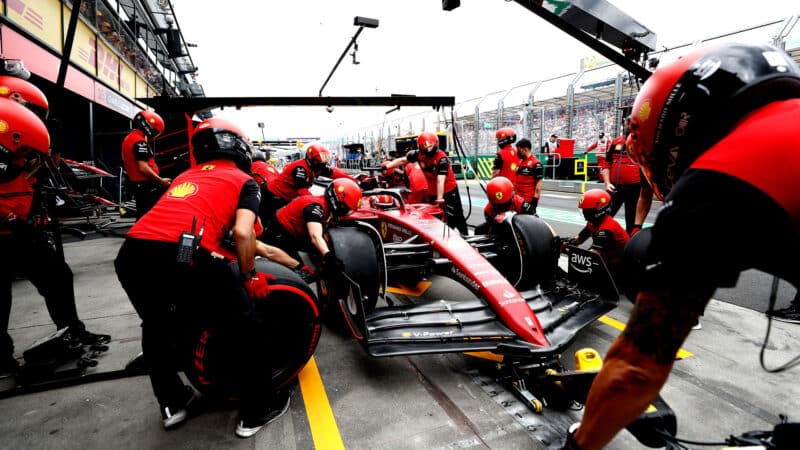 Ferrari pitcrew Charles Leclerc 2024 Chinese Grand Prix