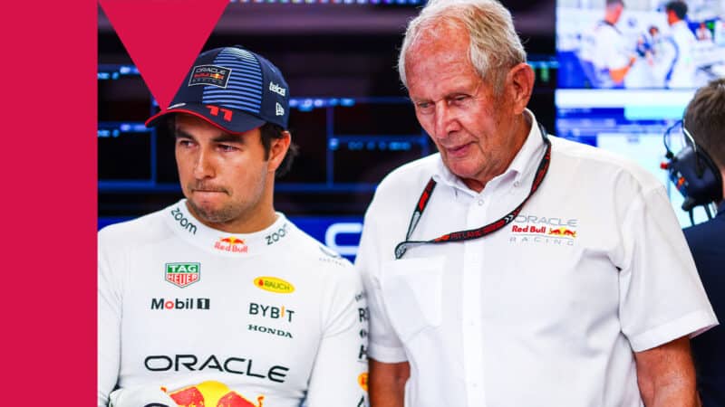 Helmut Marko Sergio Perez Red Bull 2024 Hungarian GP Budapest